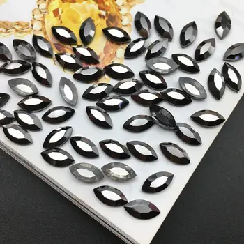 Minereu negru Jet de Cristal Strass Pietre speciale în formă de Sticlă de Unghii Strasuri Pentru Unghii de Arta 3D Decoratiuni Consumabile Accesorii