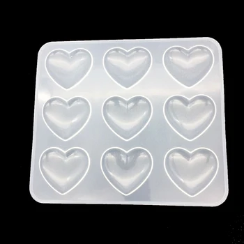 Epoxidice mucegai silicon dragoste în formă de inimă UV Rășină mucegai silicon oglindă pandantiv handmade aromoterapie ipsos decor masa de mucegai