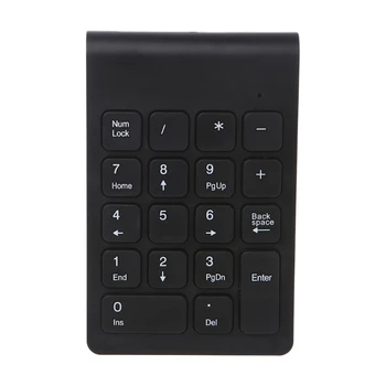 Portabil 2.4 G Wireless Tastatură Digitală USB Pad Numărul 18 Taste Tastatura Numerică de Înaltă Calitate Plastic ABS NoEnName_Null