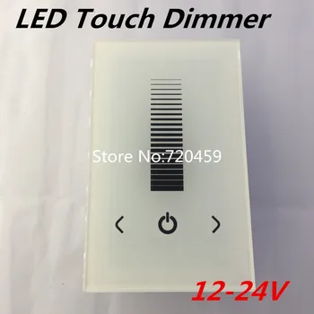 2 buc LED-uri Panou Tactil de control Luminozitate Dimmer Comutator de Perete Pentru o Singură Culoare LED Strip Lumina Lămpii 8A DC12-24V Alb/Negru