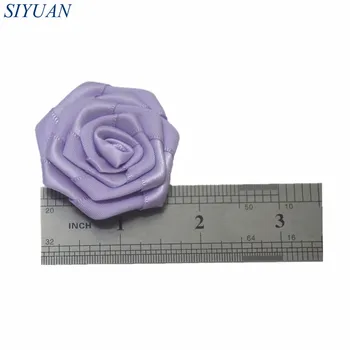En-gros 1000pcs/lot 4.5 cm Satin Rozete Floare de tip Boutique DIY Meșteșug Pentru Copii Accesorii de Par Floral Buchet de Mireasa TH232