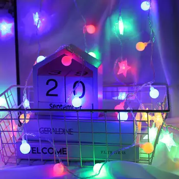 2M 4M 5M Zână Ghirlanda LED Mingea Șir de Lumini Impermeabil pentru Pomul de Crăciun Nunta Acasă Decor Interior Alimentat de la Baterie