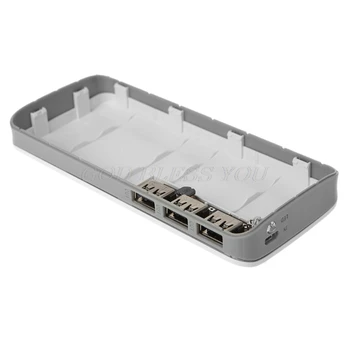 5V 2.1 a 3 USB Power Bank Încărcător Circuitul Pas Impuls Module + 5X 18650 Li-ion de Caz Shell DIY Kit Picătură de Transport maritim