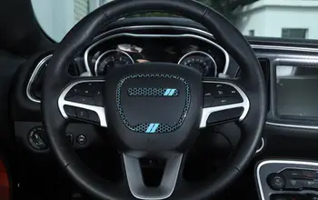 Masina Interior Volan Autocolant Decorativ de Acoperire pentru Dodge Durango Charger, Challenger 2016 2017 2018 2019 2020