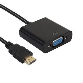 HIPERDEAL Noi 1080P HDMI Male la VGA Video de sex Feminin Cablu Adaptor Convertor Cu 3.5 mm Audio Cald 18Apr30 Picătură Navă F