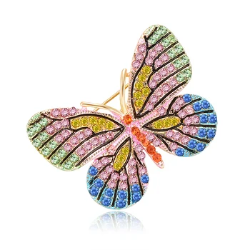 Moda Cristal Flori Femei Broșe Pește Frunze Fluture Brosa pentru Femei la Modă, Farmec Nunta Accesorii Fine Bijuterii Cadou
