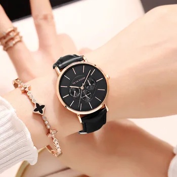 VA VA VOOM 2020 Nou doamnelor ceas high-end curea din piele casual cuarț ceasuri de afaceri de moda lady ceas de ceas reloj mujer