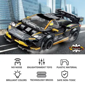 Orașul Supercar De Curse Blocuri Technic Masini Sport Super Model Racer Jucării De Asamblare Cărămizi Viteză Vehicul Copii Cadouri Baieti