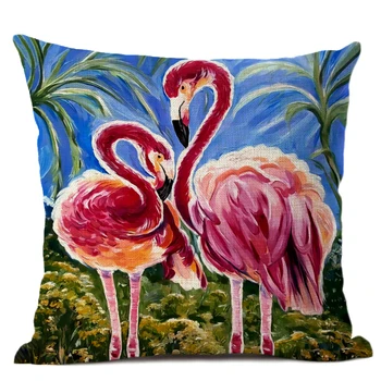Stil Nordic Pernele de Acoperire de Moda Decorare Arta de Perna 45*45cm Flamingo Imprimare Perna Masina Birou Cafenea Decor de e-mail Gratuit