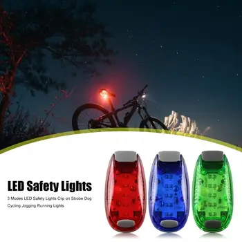 5 LED-uri de Siguranță 3 Moduri de Lumini Multifunctional Clip pe Strobe Siguranță Lumini pentru Ciclism, Jogging Câine Bicicleta Consumabile
