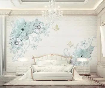 Personalizate 3D papel de parede, perla flori de mătase picturi murale pentru camera de zi dormitor canapea fundal decor de perete tapet