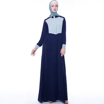 Elegant 2019 Noi Abaya Femeile Musulmane Cămașă Rochie Maxi Islamic, Mozaic Caftan De Epocă Jilbab-Ul Halat Rochia Arabe Rochie Petrecere Cocktail