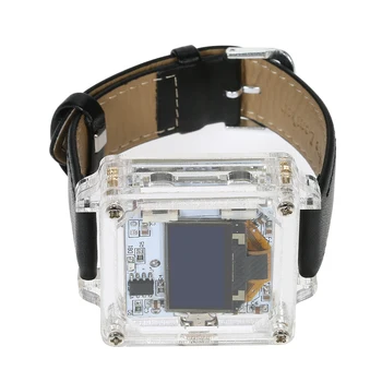 Single-Chip LED Ceas Digital Ceas Electronic Kit Transparent DIY Ceas Digital cu LED-uri Tub Ceas de mână DIY Kit