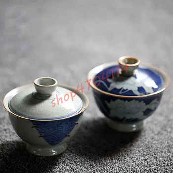 Vechi Albastru și Alb, Ceramica, capace de boluri, cani de ceai Chinezesc, rafinat meserii ceremonia ceaiului consumabile