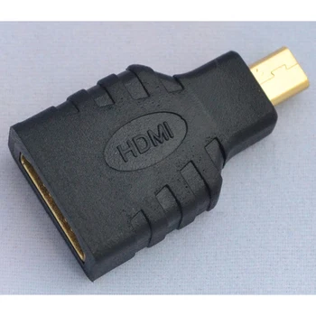 Micro + compatibil HDMI la Mini Converter Placat cu Aur HD Extensie Adaptor Conector pentru Video TV pentru Xbox 360 HDTV 1080P