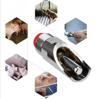 5 Buc Porc Din Oțel Inoxidabil Automat De Porc Alimentator De Porc Bea Biberon Animal Bautorii De Animale De Porc Echipamente Agricole