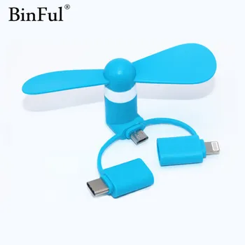 BinFul Mini Portabil Rece Micro USB C Ventilator USB Telefon Mobil Gadget Fanii Tester Pentru iphone 5 5s 6 6s 7 plus 8 X pentru Android HUAWEI