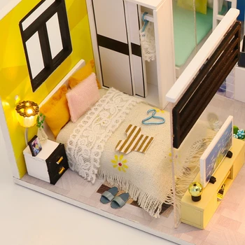Artizanat din Lemn, Mobilier Casa Papusa Miniaturas Miniaturi Păpuși Kituri DIY Păpuși Jucarii Pentru Copii Cadou de Ziua de nastere