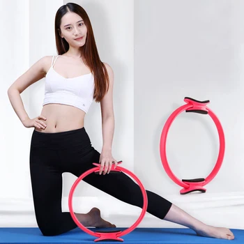 Pilates Ring Cerc Magic Body Sport Exercițiu De Putere De Fitness Yoga Instrument-Roz