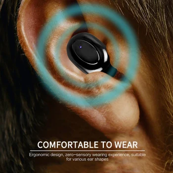 6 Culori TWS Wireless Bluetooth pentru Căști de Reducere a Zgomotului Mini Pavilioane LED Display Digital in-ureche Căști Stereo Gaming Headset