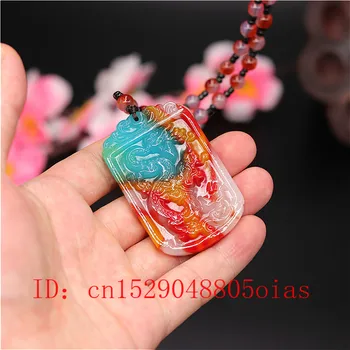 Culoare naturala Hetian Jade Dragon de Piatră Pandantiv Colier Margele Chineză Jadeit Bijuterii Farmec Amuleta Sculptate Cadouri pentru Femei Barbati