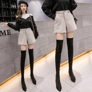 2021 Stil Coreean De Înaltă Talie Pantaloni Scurți De Moda Motociclist Pantaloni Scurți Pentru Plus Dimensiune Pantaloni Scurți De Înaltă Talie Mini Scurt Femei