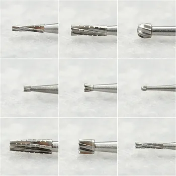 10buc 2.35 MM SHK Tungsten din Oțel Freze pentru bijuterii dentare lemn dinti de metal Abrazive de Slefuire Lustruire Micro-sculptură mill-cutter