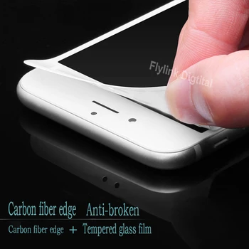 9H 3D Curbat Marginea Plină de Acoperire Ecran Protector Pentru iPhone 6S 7 din Sticla Temperata Pentru iPhone 6 S 8 Plus Folie de Protectie de Sticla