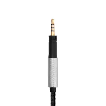Înlocuire Cablu Audio Pentru Sennheiser Momentum Momentum 2.0 Pe Ureche Peste Ureche Căști Argint Placat Cu Cablu Cabluri Cu
