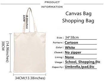 Eroul meu mediul Academic geantă de cumpărături bolsas de tela bumbac reciclare tote sac reutilizabil geantă de mână sac sac cabas pliabil sac reutilizabil cu imprimeu