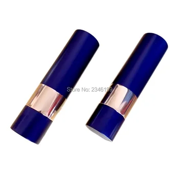 12.1 mm Mat Albastru-Închis Rotund de Aluminiu Tub de Ruj Gol Balsam de Buze Cosmetice Containere de Ambalare Returnabile Sticla 10/25pieces