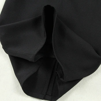 Femei din două piese costume de toamnă și de iarnă noua moda negru slim simplu OL scule mici costum sacou + fusta costum