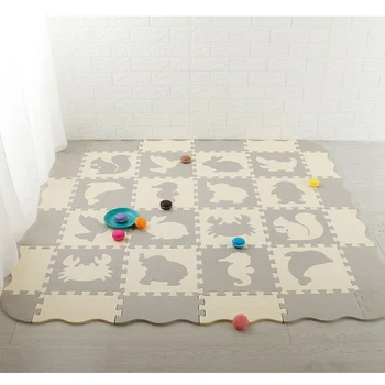 36 Buc Spumă Rogojini Puzzle Baby Saltea cu Gard Spuma Gresie Copii Puzzle Mat Copilul Crawling Mat