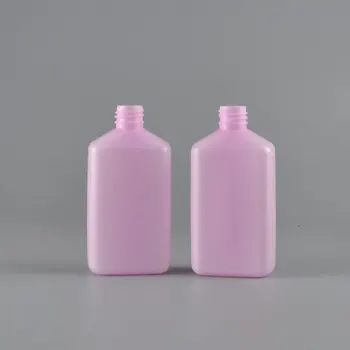 Roz 50Pcs 120ML de Călătorie de Plastic Plat Forma de Sticla cu Capac Flip Top Pentru Cosmetice Sticlă Goală Lotiune Șampon Machiaj PE Sticle