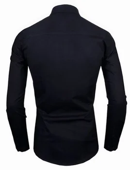ZOGAA Men ' s Cămașă Rochie de Afaceri Tricou Barbati Maneca Lunga Mozaic Bluza Slim Fit Single-breasted Guler de Turn-down Shirt