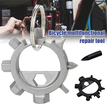12-în-1 Multi-instrument de Reparații de Biciclete Instrumente Compact Șurubelniță Multifuncțională din Oțel Inoxidabil Gadget