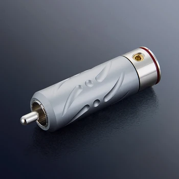 Hi-End RCA Plug VIBORG Cupru pur Placat cu Rodiu cablu audio difuzor conector plug
