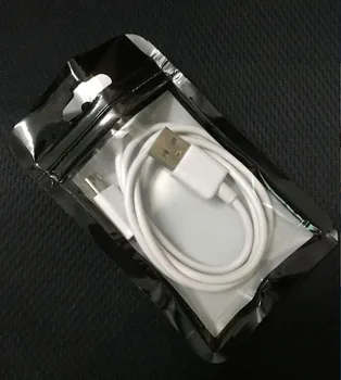 7.Lemn de completare framax 5x12cm linie de Date USB fermoar de plastic cu Amănuntul de Ambalare Sac pentru iphone 5s 6s 7 linie note3 v8 Micro Cabluri de Încărcare Ambalare saci