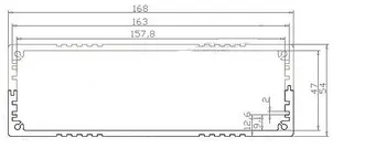 10 buc/lot CONDUS Proiectul de Aprovizionare cu Cutie 54(H)x168(W)x100(H)mm de înaltă calitate bună vândă frumos în căutarea de aluminiu incinte diy cabina
