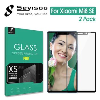 [2 Pack] Original Seyisoo de Siguranță 2.5 D Negru Complet Capacul Protector de Ecran Tempered Glass Pentru Xiaomi Mi 8 SE Xiomi Mi8 SE Film