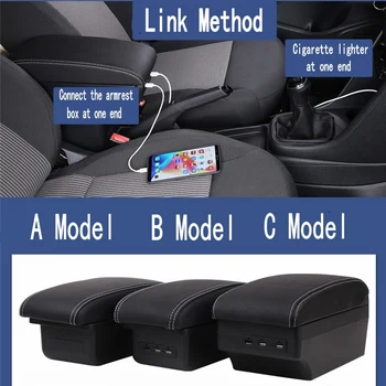 Pentru Suzuki Liana A6 cotiera cutie auto universal consola centrala modificarea accesorii dublu crescut cu USB