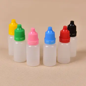 Goale De Plastic Compresibil Dropper Sticle De Ochi Lichid Pipete Protecție Pentru Copii Vârf Subțire Dropper Sticle