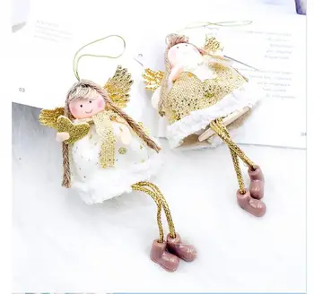 Dropshipping Înger Drăguț Fată Simțit Papusa Artizanat Cadou De Crăciun Copac Pandantive Agățat Ornamente De Crăciun, De Anul Nou 2021 Partid Decor Acasă