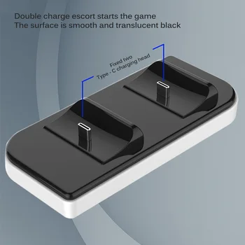 Pentru PS5 Gamepad Doc de Încărcare Consolă de jocuri Accesorii Mâner Dublu Încărcător Gamepad de Încărcare Wireless Controler Încărcător