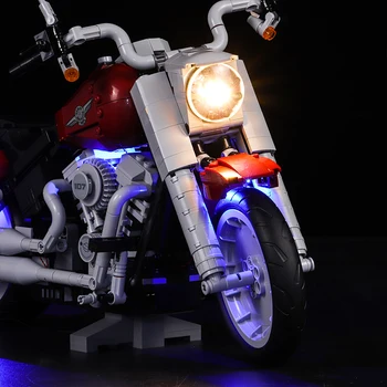 LED-ul Pentru 10269 Varietate de Creatie din Seria de Motociclete Harley Iluminat Grup Cărămizi de Construcție Bloc Set Jucarie Cadou