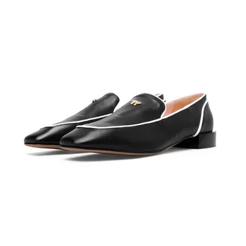 Stylesowner Anglia Stil de Vacă din Piele Tocuri Joase Pantofi Casual Superficial Slip-on de Primăvară Elevii Pantofi pentru Fată Retro Pompe