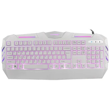LUPILOR Joc Tastatură K3 USB Cablu Iluminat cu LED-uri Colorate cu iluminare din spate Multimedia PC Gaming Keyboard