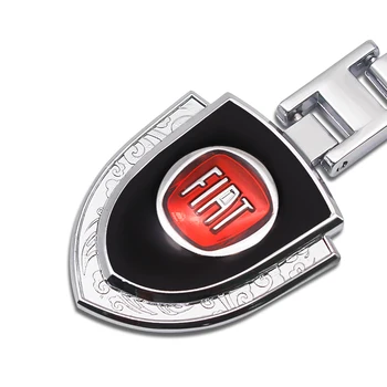1 BUC Masina 3D Logo-ul Breloc din aliaj de Metal brelocuri Styling Auto Pentru Fiat 500, Punto, Stilo Ducato Palio Bravo, Doblo, Panda Bravo, Linea C