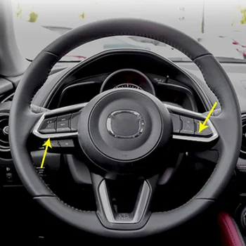 2 BUC Masina de Comandă pe Volan Butonul Trim Decorare Acoperire pentru Mazda CX-3 CX3 2016 2017 Refit Accesorii Interior Semifabricate