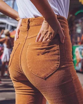 Noi Catifea Pantaloni-Clopot fund Toamna Femei de Stradă de Moda Pantaloni Casual pantaloni de trening femei de talie mare pantaloni